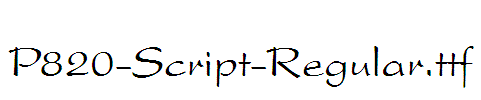 P820-Script-Regular