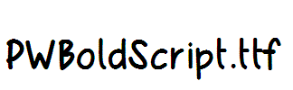 PWBoldScript