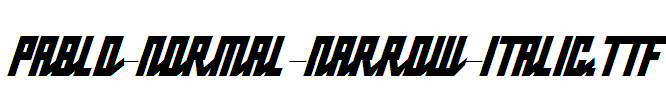 Pablo-Normal-Narrow-Italic