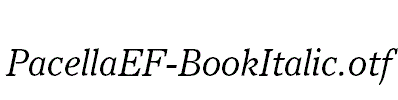 PacellaEF-BookItalic