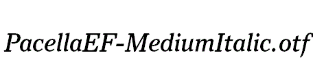 PacellaEF-MediumItalic