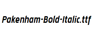 Pakenham-Bold-Italic