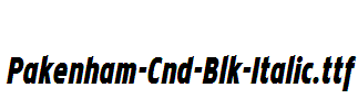 Pakenham-Cnd-Blk-Italic