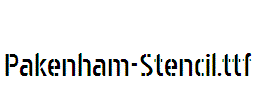 Pakenham-Stencil