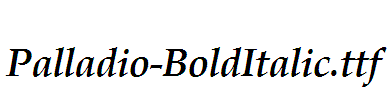 Palladio-BoldItalic