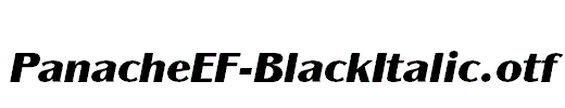 PanacheEF-BlackItalic