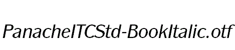 PanacheITCStd-BookItalic