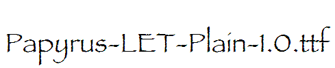 Papyrus-LET-Plain-1.0