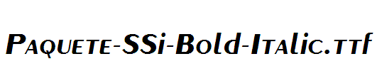 Paquete-SSi-Bold-Italic