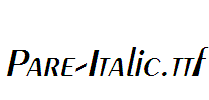 Pare-Italic