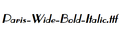 Paris-Wide-Bold-Italic