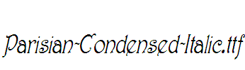 Parisian-Condensed-Italic