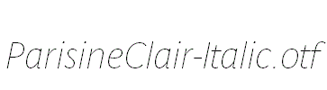 ParisineClair-Italic