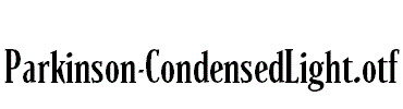 Parkinson-CondensedLight