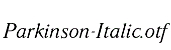 Parkinson-Italic