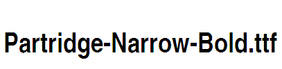 Partridge-Narrow-Bold