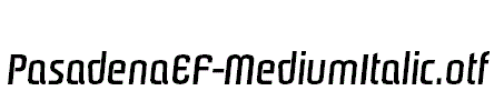 PasadenaEF-MediumItalic