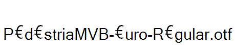 PedestriaMVB-Euro-Regular