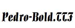 Pedro-Bold