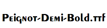 Peignot-Demi-Bold