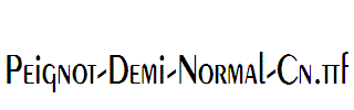 Peignot-Demi-Normal-Cn