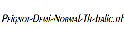 Peignot-Demi-Normal-Th-Italic