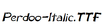 Perdoo-Italic