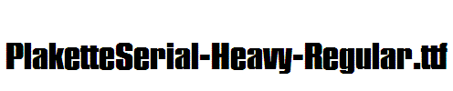 PlaketteSerial-Heavy-Regular