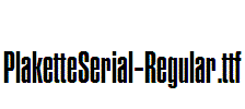 PlaketteSerial-Regular