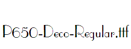 P650-Deco-Regular