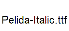 Pelida-Italic