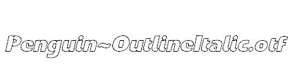 Penguin-OutlineItalic