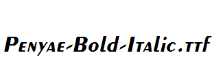 Penyae-Bold-Italic