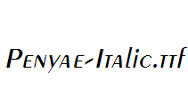 Penyae-Italic