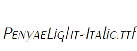 PenyaeLight-Italic