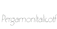 PergamonItalic