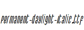 Permanent-daylight-Italic