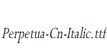 Perpetua-Cn-Italic