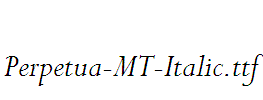 Perpetua-MT-Italic