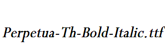 Perpetua-Th-Bold-Italic