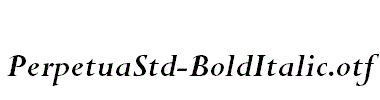 PerpetuaStd-BoldItalic