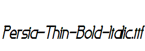 Persia-Thin-Bold-Italic