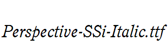 Perspective-SSi-Italic