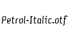 Petrol-Italic