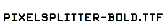 PixelSplitter-Bold