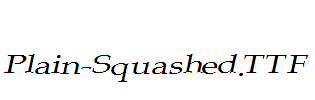 Plain-Squashed