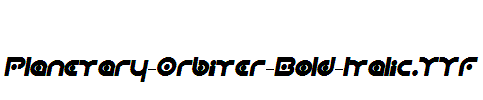 Planetary-Orbiter-Bold-Italic