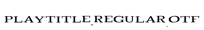 Playtitle-Regular