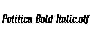 Politica-Bold-Italic