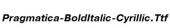 Pragmatica-BoldItalic-Cyrillic